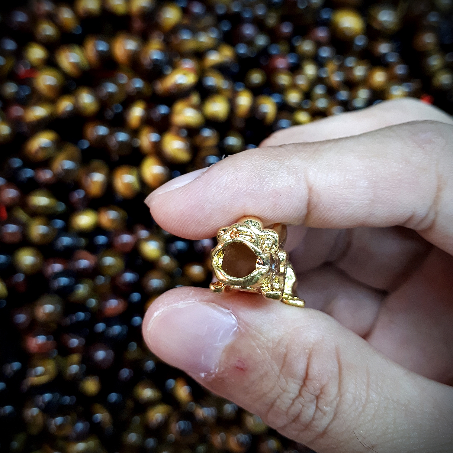 ปีเซียะ เนื้อโลหะทองเหลืองชุบทอง (ขายปลีก ขายส่ง)