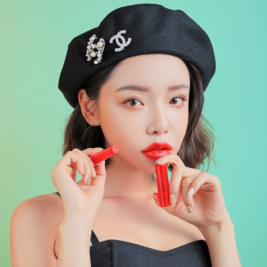 (ขายส่ง 360-) 3CE Plumping Lips #Red ลิปพลัมปิ้งรุ่นใหม่ล่าสุด ให้ความอวบอิ่มน่าจุ๊บ ฉ่ำวาว พร้อมสีสดใส ปาดทีเดียวรู้เรื่อง