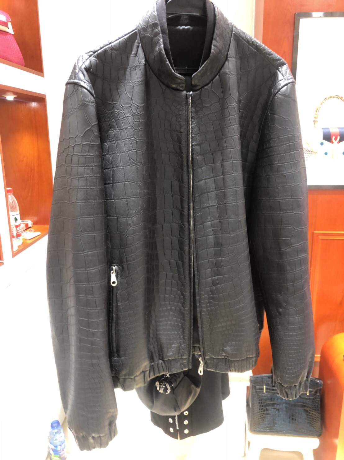 เสื้อแจ็คเก็ตHermes Crocodile Jacket