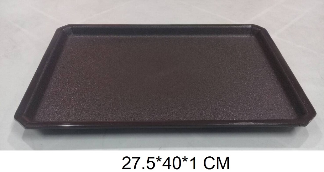 P08067 ถาดเสริฟเหลี่ยม (27.5*40*1 cm) Flowerware เครือซูปเปอร์แวร์ No.TR-07 (ราคาส่งต่อ 12 ใบ: เฉลี่ย 140 บ/ใบ)