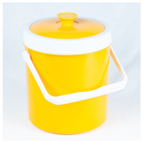 P09288 กระติก 4 ลิตร สีเหลือง (กว้าง 23 x ยาว 23 x สูง 28 ซม.) เกรดเอ No.154 (ราคาส่งต่อ 1 โหล: 12 ใบ:เฉลี่ย 80 บต่อใบ)