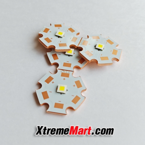 หลอด LED CREE XPL-HI-V6 (ไม่มีโดม) แสงขาว 6000K 20mm ฐานทองแดง 1100LM High Power LED Lamp(หลอดละ)