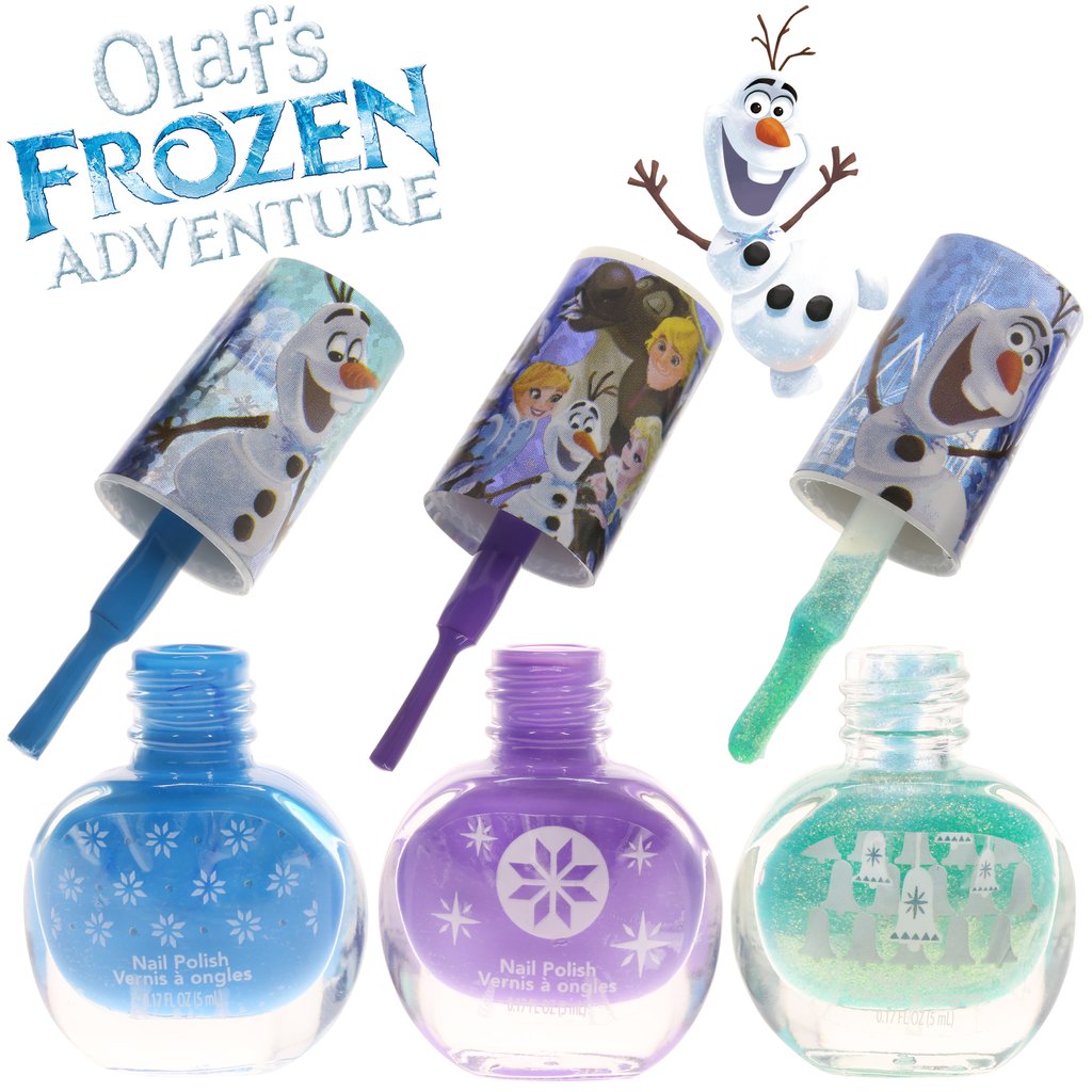ชุดยาทาเล็บปลอดสารพิษพร้อมอุปกรณ์ตกแต่งเล็บ Townleygirl Beautiful Nail Set (Olaf's Frozen Adventure)