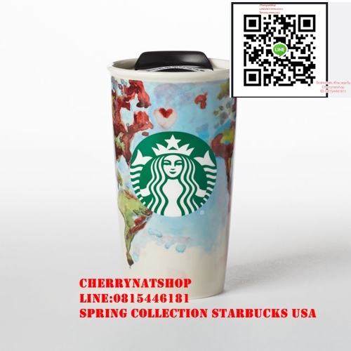 !!Starbucks USA แท้และสวยโดน#Double Wall Ceramic Globe Traveler - 12 fl ozใบนี้สวย Art Hipsterต้องชอบ เหมาะเป็นของขวัญและเก็บสะสมอย่างมากBy Cherrynatshopนำเข้าStarbucks USAแท้ใหม่ไร้ตำหนิและที่สำคัญหายาก