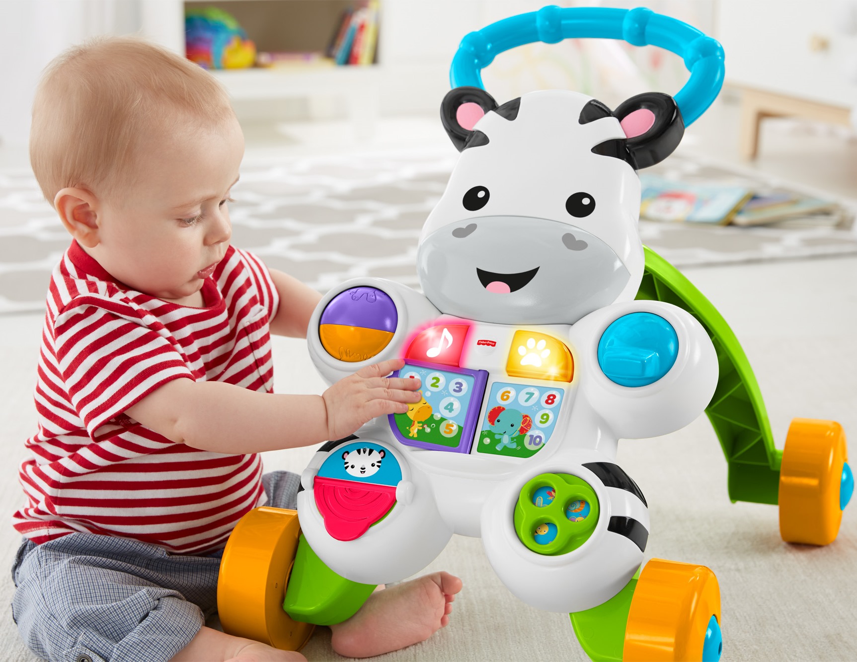 รถผลักเดินม้าลายสุดน่ารัก Fisher-Price Learn with Me Zebra Walker