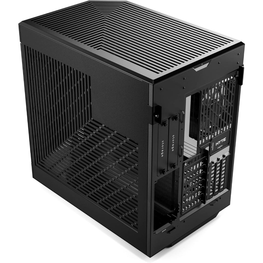 HYTE Y60 Modern Aesthetic Dual Chamber Panoramic Tempered Glass Mid-Tower ATX Computer Gaming Case with PCIE 4.0 Riser