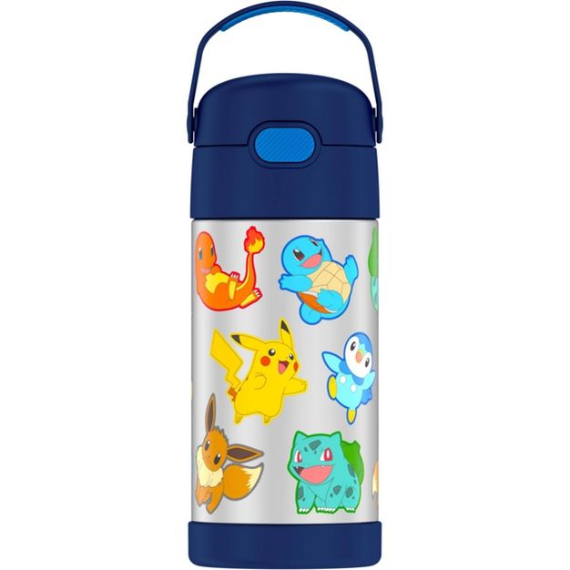 กระติกน้ำสเตนเลสรักษาอุณหภูมิ Thermos Pokemon FUNtainer Vacuum Insulated Stainless Steel Bottle 12OZ with Bali Handle (2022)
