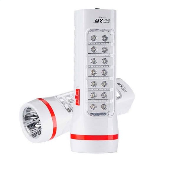 ไฟฉายLEDพร้อมเป็นโคมไฟฉุกเฉินชาร์จไฟได้ในตัว