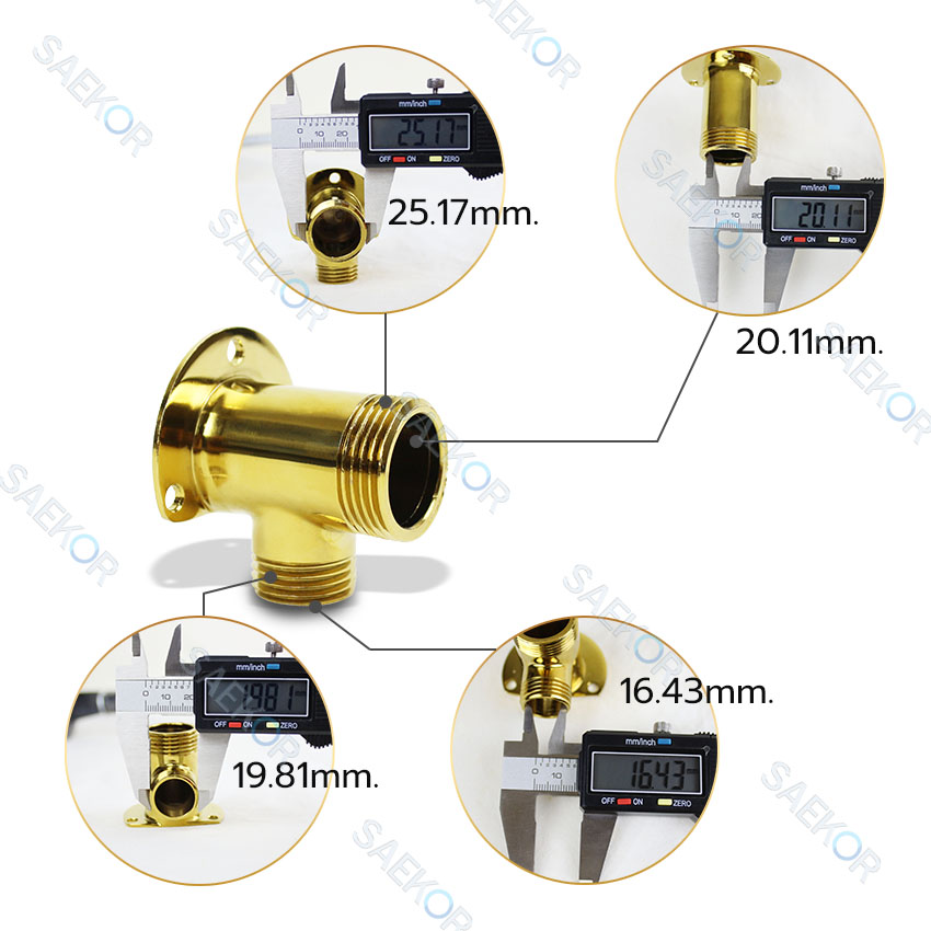 SAEKOR ตัวแปลงก๊อกผสม ตัวแปลงฝักบัวก๊อกผสม แปลงฝักบัวธรรมดาให้เป็นก๊อกผสม แปลงจากท่อเดี่ยวเป็นก๊อกผสม Rain Shower Adapter PJX26
