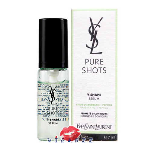 (กล่องเขียว 7mL) YSL Yves Saint Laurent Pure Shots Y Shape Serum 7mL ชาร์ตผิวเร็วในช็อตเดียว ประสานพลังบาร์บารีฟิกซ์และเป็ปไทด์ ปรนนิบัติผิวที่ดูหย่อยคล้อย เพื่อผิวที่สุขภาพดี กรอบหน้าแลดูกระชับ