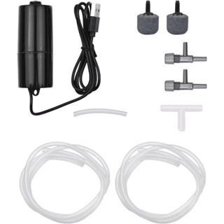 ปั๊มลมออกซิเจนแบบUSBออก2ทาง ปั๊มOxygenแบบ2ทางประหยัดพลังงานสำหรับพกพา