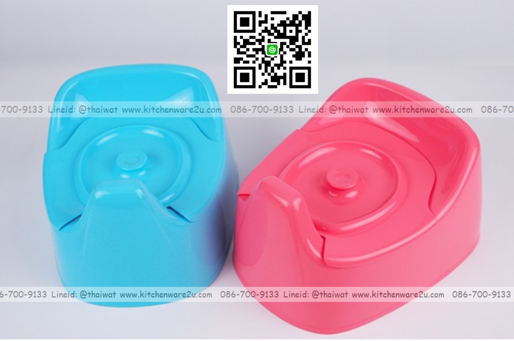 P04900 กระโถนคุณหนู พร้อมฝาปิด (20*13*15 cm) เกรดเอ สีสวย ดีไซน์ใหม่ No.52A ราคาส่งต่อ 1 โหล : 12 ใบ