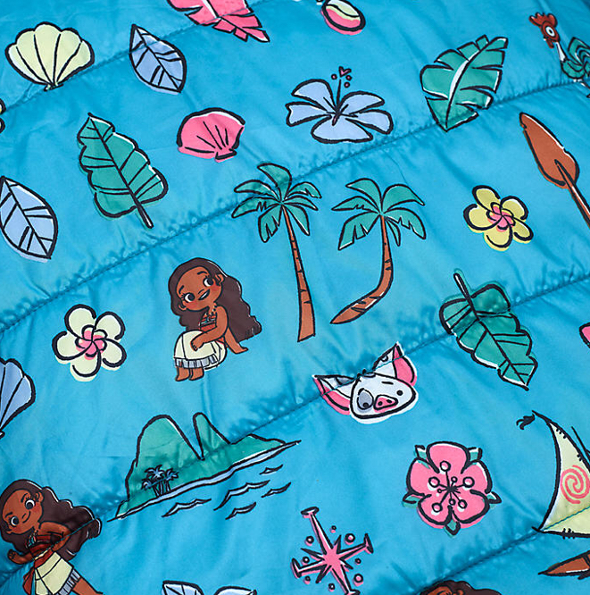 เสื้อแจ็คเก็ตกันหนาวแบบบุนวมสำหรับเด็ก Disney Moana Puffer Jacket for Kids
