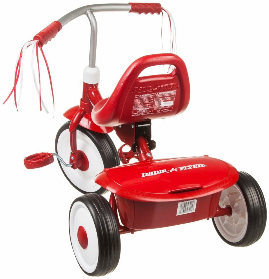 จักรยานสามล้อพับเก็บได้สำหรับเด็กเล็ก Radio Flyer Folding Trike 2Go (Red)