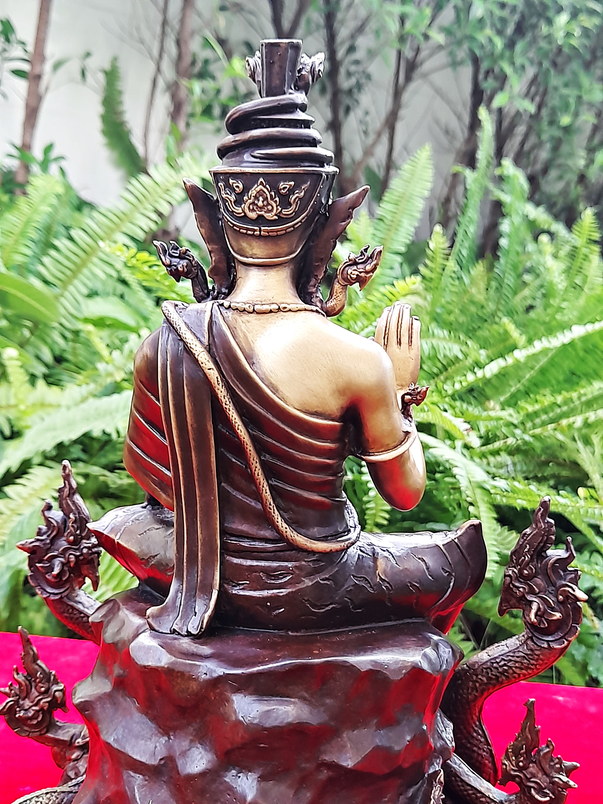 รูปหล่อ พ่อปู่ฤาษี พญานาค(ปู่ฤาษีภุชงค์ บรมครูแห่งสายพญานาคราช) (องค์ขนาดกลาง ตั้งบูชา หน้าตัก5นิ้ว ฐาน8นิ้ว สูง10นิ้ว ครึ่ง) เนื้อทองเหลือง #รับประกันแท้ #เข้าพิธีบวงสรวงแล้ว