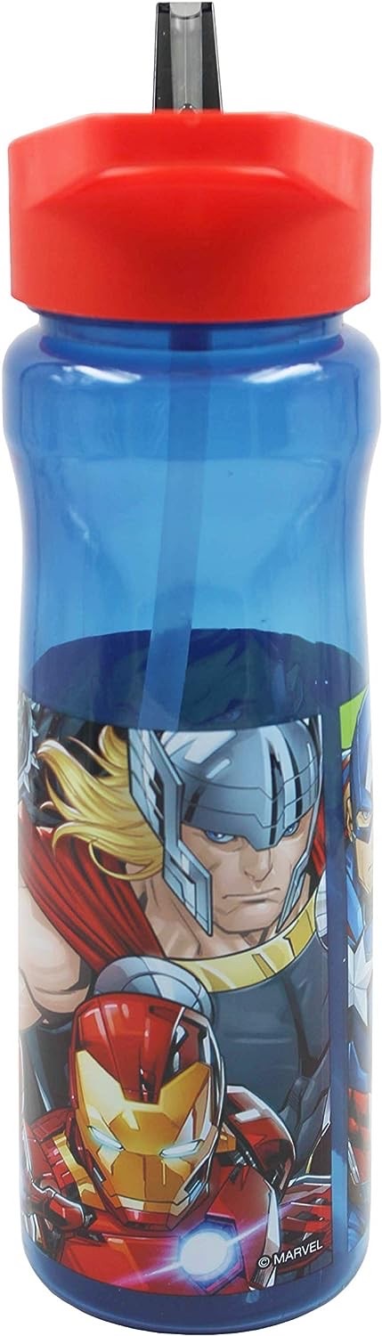 กระติกน้ำแบบหลอดดื่มสำหรับเด็ก DNC Marvel Avengers Sport Bottle 600ml