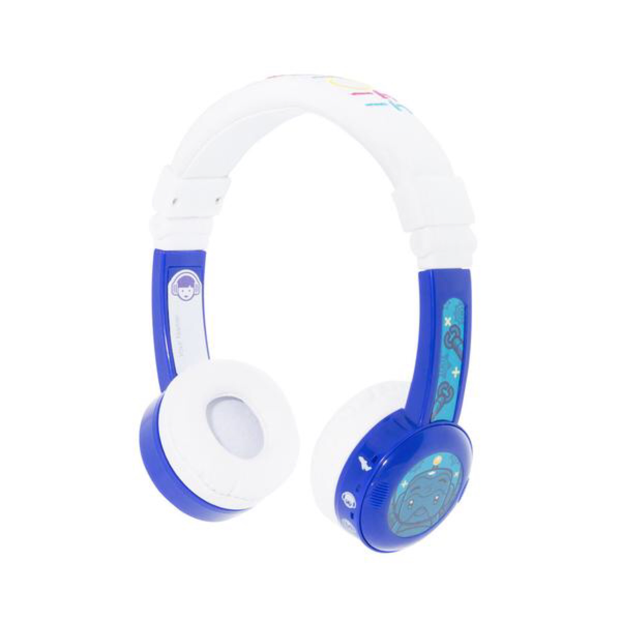 หูฟังควบคุมระดับเสียงสำหรับเด็ก BuddyPhones Volume-Limiting Headphones for Kids - InFlight (Blue)