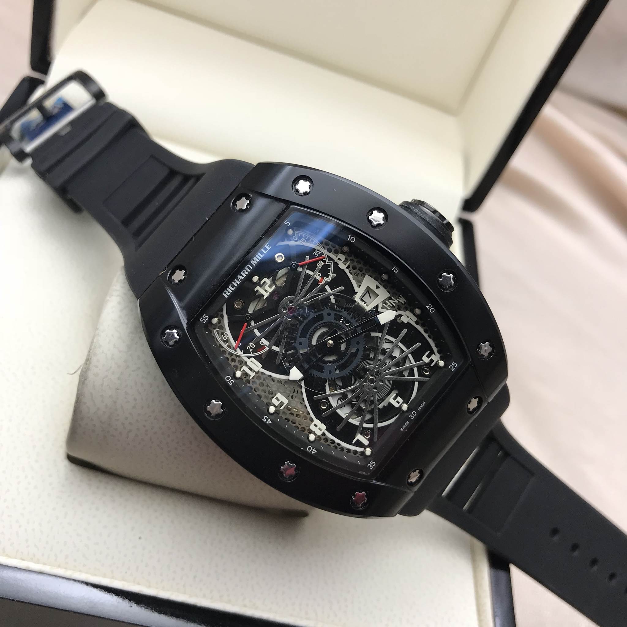 นาฬิกา Richard Mille RM022 - Tourbillon Aerodyne Dual Time Zone งาน Mirror Swiss