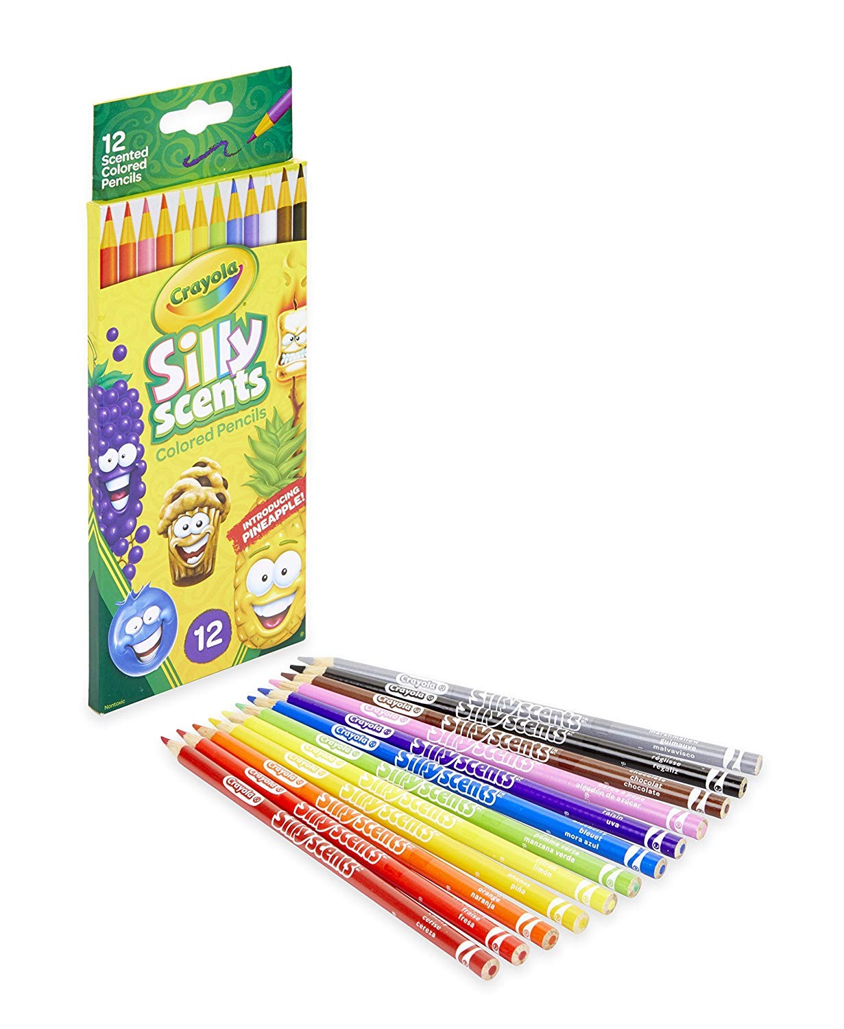 สีไม้พร้อมกลิ่นหอม Crayola Silly Scents Colored Pencils (12-Pack)
