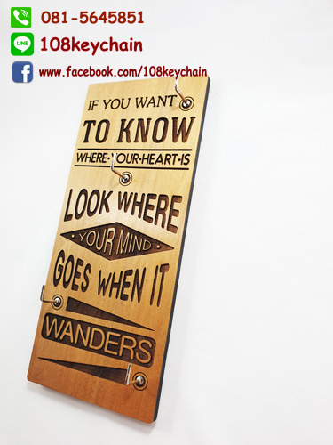 ที่แขวนพวงกุญแจ ติดผนัง ป้ายตกแต่งผนัง