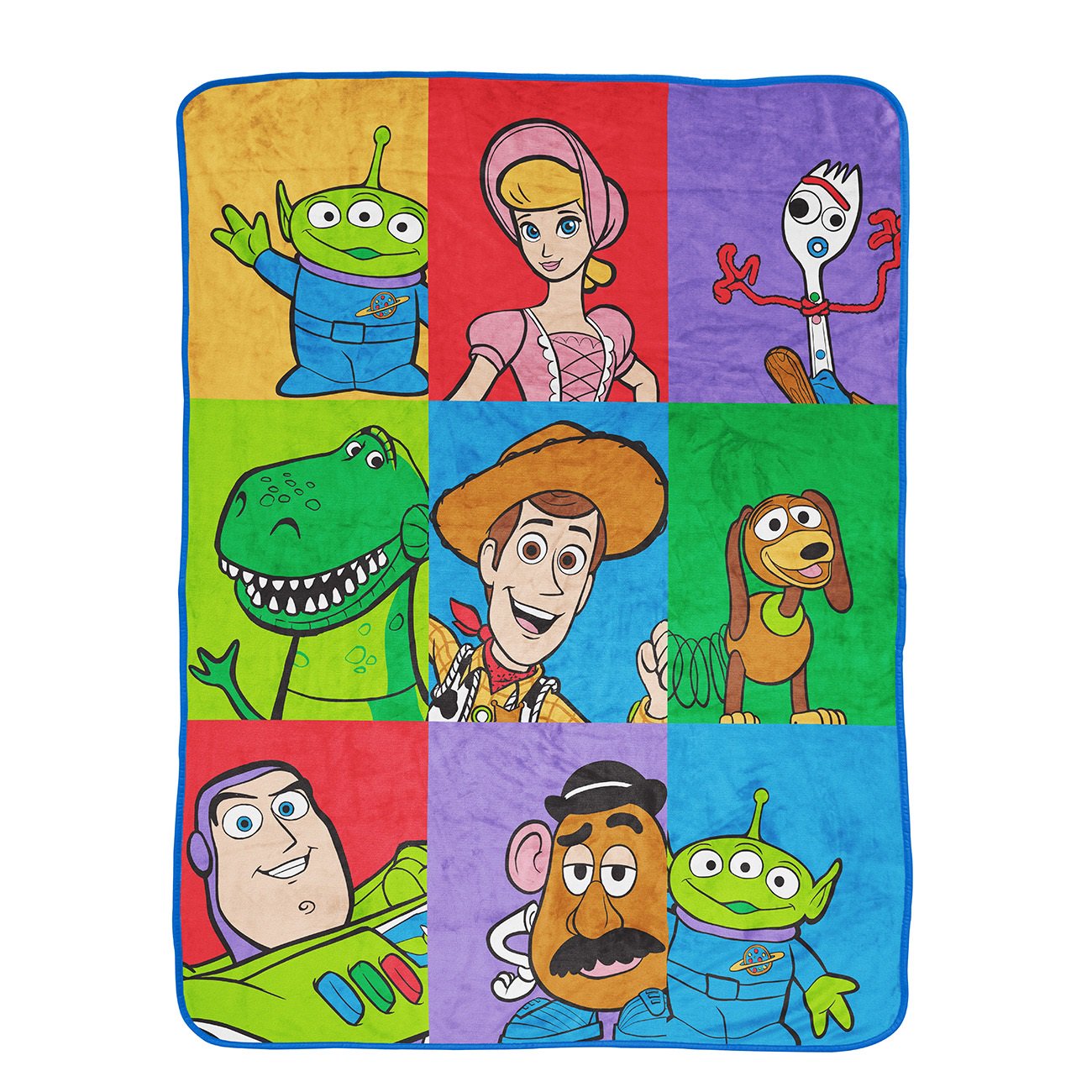 ผ้าห่มนุ่ม Toy Story Squares Kids Throw ขนาด 46 x 60 นิ้ว จากอเมริกา