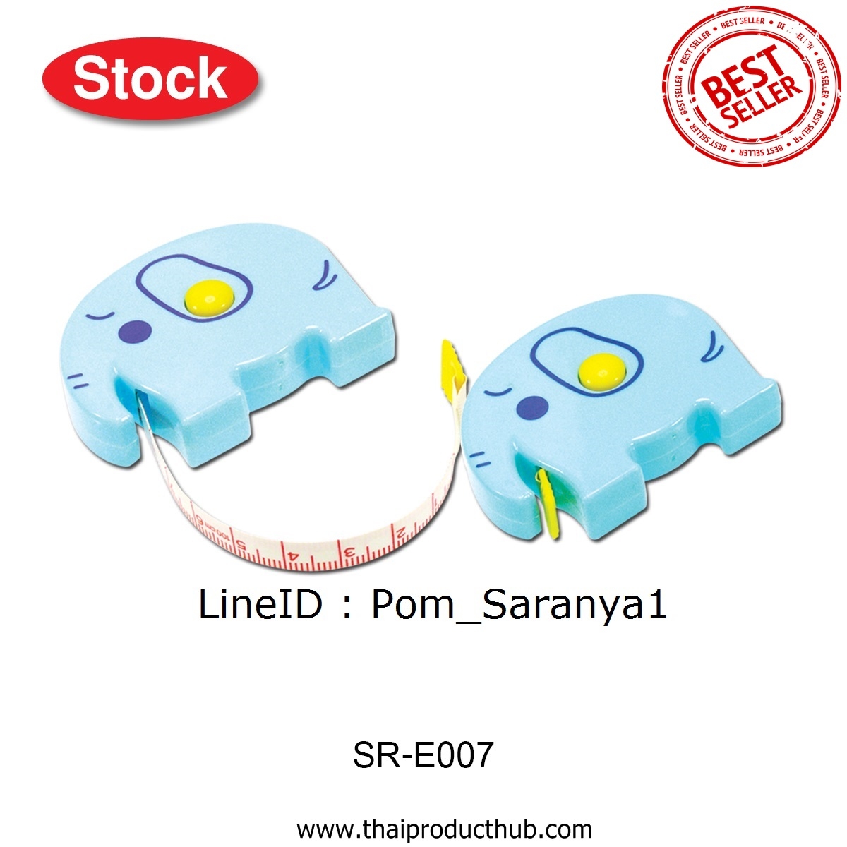 T19-004-CP-010_สายวัด, ตลับเมตร, สายวัดรูปต่างๆ, สายวัดรูปวงกลม, สายวัดรูปวงรี, สายวัดรูปหมี, สายวัดรูปช้าง