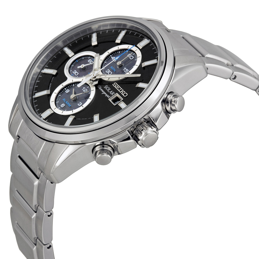 Seiko Men's SSC267P1 Solar-Power Stainless Steel Bracelet Watch