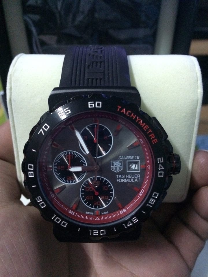 นาฬิกา TAG Heuer Formula 1 Calibre 16 Chonograph งานเกรด Mirror หน้าแดง หายาก งานเนียนบอดี้สวิส รุ่นหายาก