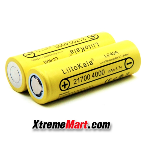 แบตเตอรี่ชาร์จ LiitoKala Lii-40A 21700 4000mAh 3.7V Li-ion Rechargeable Battery