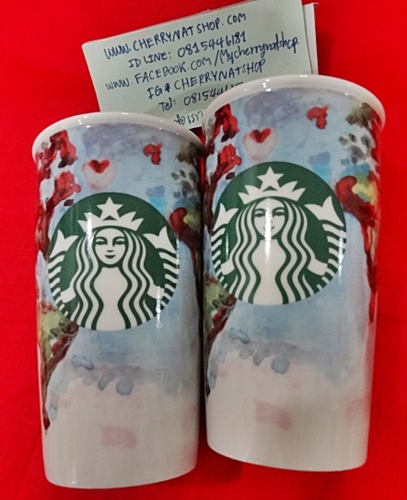 !!Starbucks USA แท้และสวยโดน#Double Wall Ceramic Globe Traveler - 12 fl ozใบนี้สวย Art Hipsterต้องชอบ เหมาะเป็นของขวัญและเก็บสะสมอย่างมากBy Cherrynatshopนำเข้าStarbucks USAแท้ใหม่ไร้ตำหนิและที่สำคัญหายาก