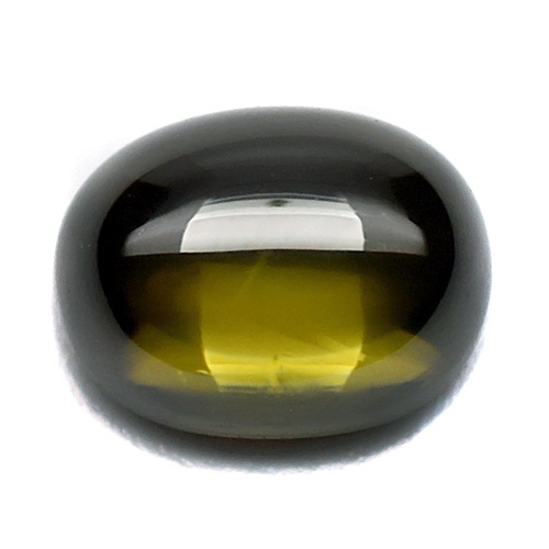 Natural Zircon พลอยเพทาย รูปไข่หลังเบี้ย น้ำหนัก 2.76 กะรัต สีเขียว (ของจริงสีสวยกว่าในรูป) เนื้อใสไม่มีตำหนิ