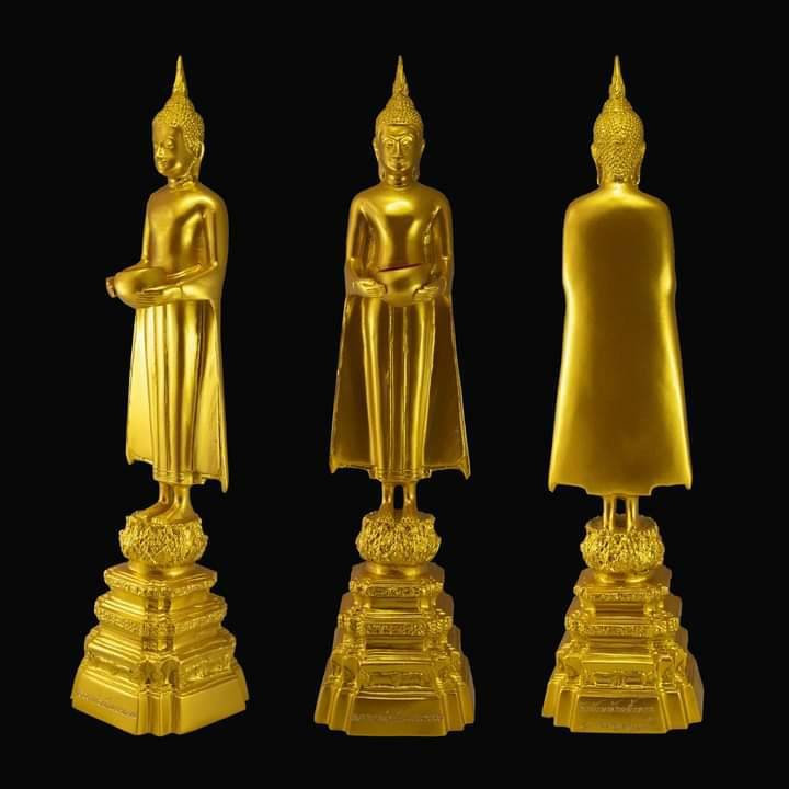 รูปหล่อ พระพุทธ ปางอุ้มบาตร มหาลาภ - หลวงพ่อเพรชสมุทร(หลวงพ่อบ้านแหลม) (สูงประมาณ1ไม้บรรทัด) - (เข้าพิธีปลุกเสกแล้ว หลายพิธี ตั้งแต่ ปี2562-2564) #รับประกันแท้