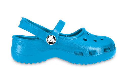 รองเท้า Crocs Girls' Mary Jane สีฟ้า Electric Blue ไซส์ 10/11 ของแท้จากอเมริกา