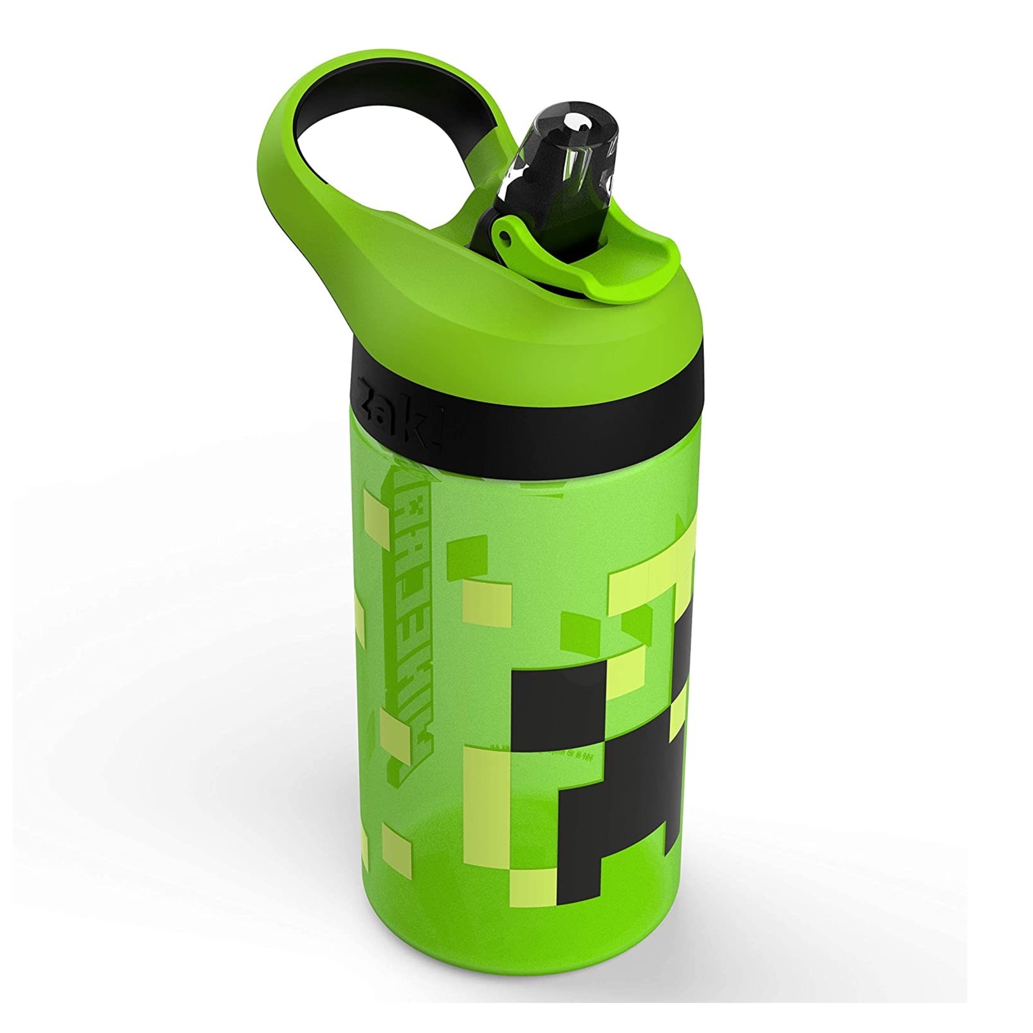 กระติกน้ำพร้อมหลอดดื่มสำหรับเด็ก Zak! Minecraft Creeper Atlantic Bottle 16 oz.