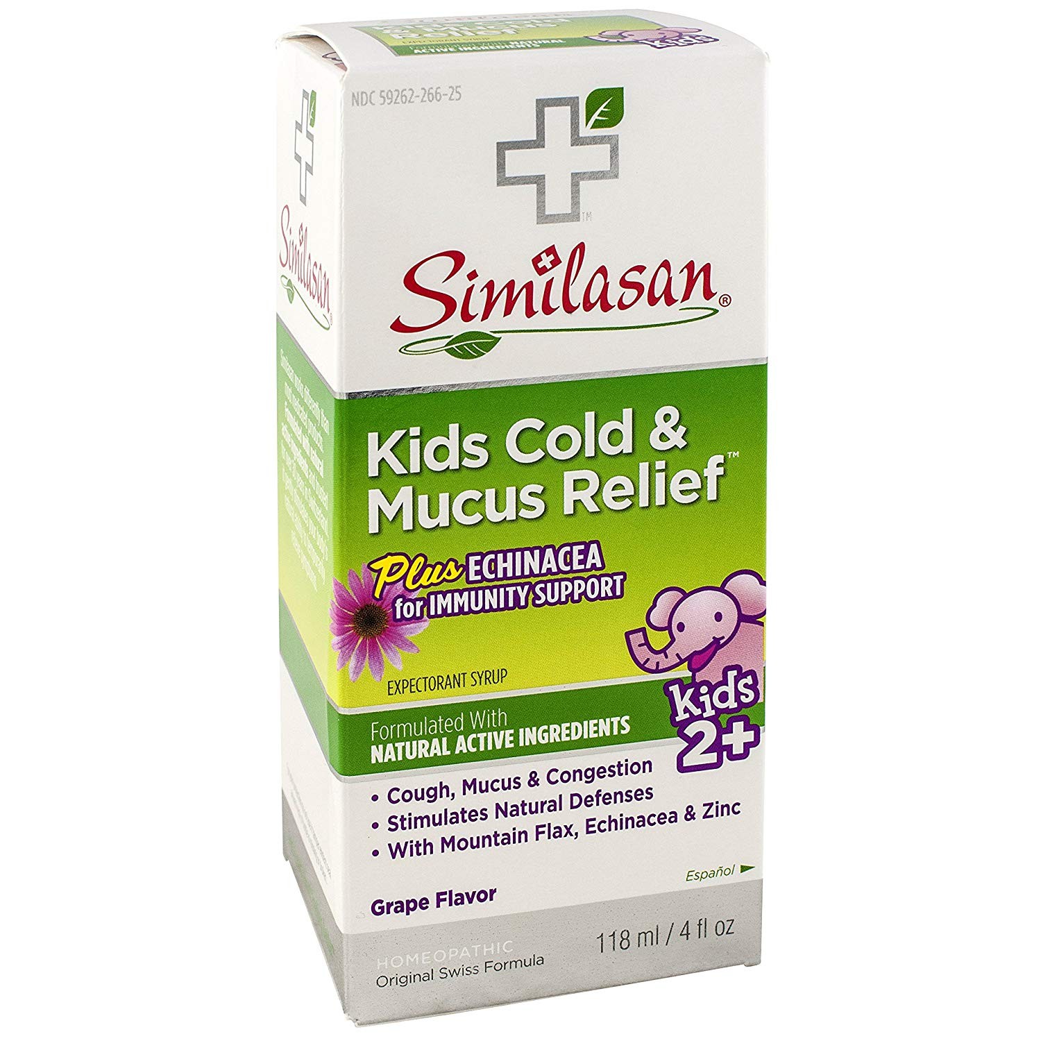 วิตามินบรรเทาอาการหวัดและลดน้ำมูกสำหรับเด็ก Similasan Kids Cold & Mucus Relief Plus Echinacea