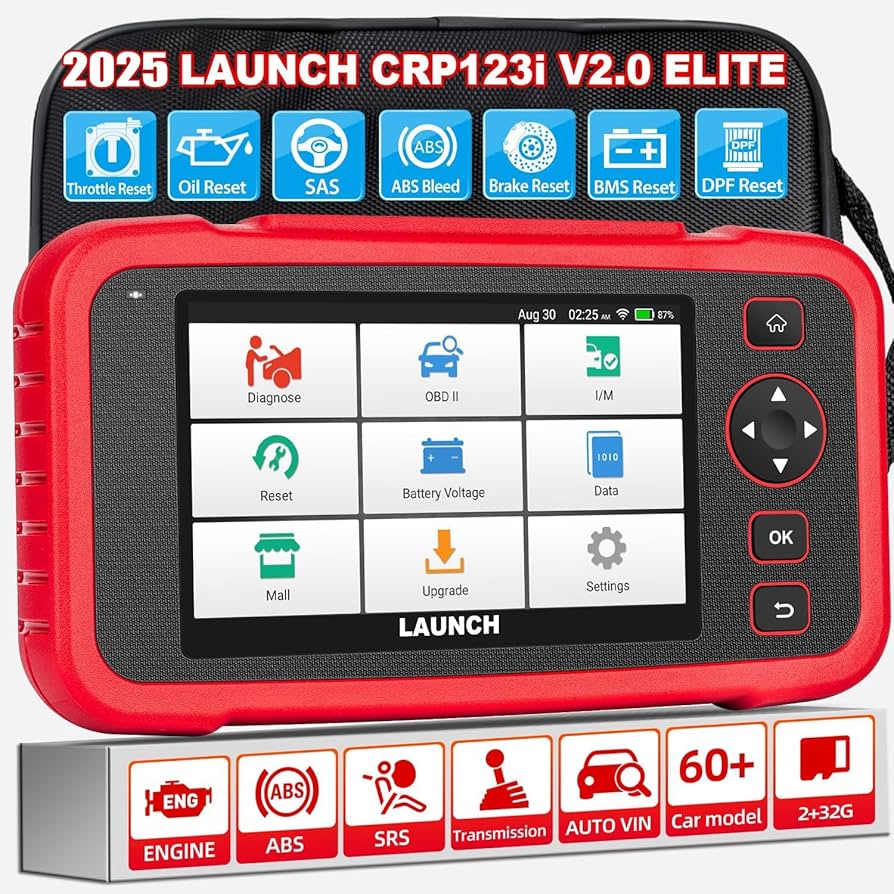 เครื่องสแกนเนอร์2025 LAUNCH CRP123i OBD2,เครื่องมือวิเคราะห์ระบบ ABS SRS AT ส่งกำลังแบบ4ระบบพร้อมน้ำมัน EPB TPMS 15ชุดเครื่องอ่านรหัส EOBD JOBD เครื่องมือวิเคราะห์รถยนต์เบนซินดีเซลมืออาชีพอัปเดตฟรีสำหรับเครื่องอ่านรหัสรถยนต์ทั้งหมด