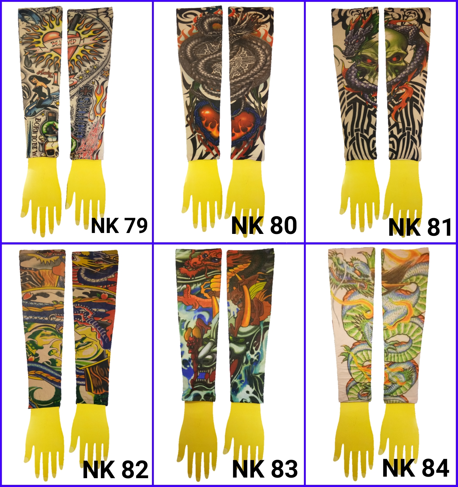 ปลอกแขนลายสัก ปลอกแขนลายแทททู ปลอกแขนมีลาย