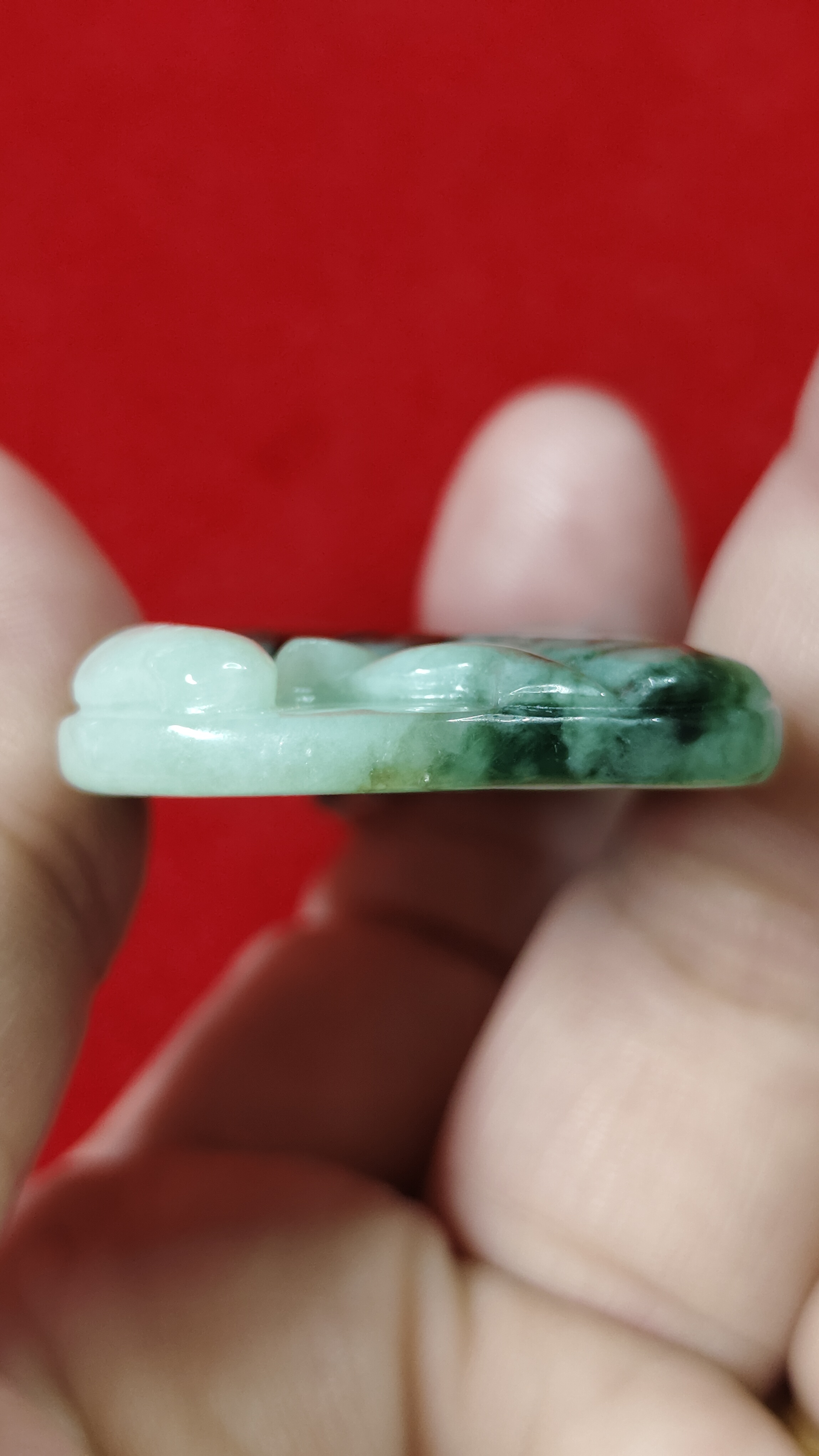 #จี้หยกพม่าแกะสลัก รหัสC-029