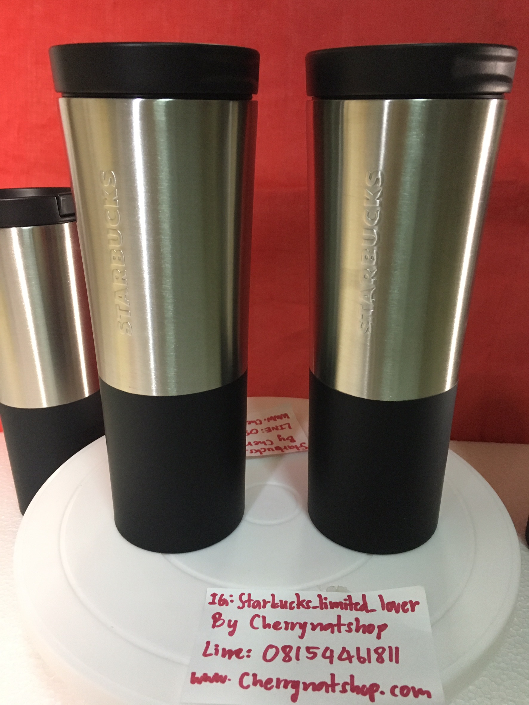Tumbler Stainless two tone 20oz Stainless and Black Matte #สาวกสตาร์บัคส์tumblerใบใหญ่20ozสแตนเลสมาทางนี้ค่ะ มาแล้วค่ะ#StarbucksUSATumbler20oz. สแตนเลสหนา2ชั้น หนากว่าทุกรุ่นที่เคยขายมาค่ะ