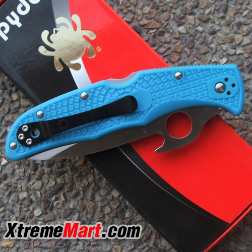 มีดพับ Spyderco Endura4 C10 PGYW Emerson Opening VG-10 Blade Tactical Folding Knife (สีฟ้า)