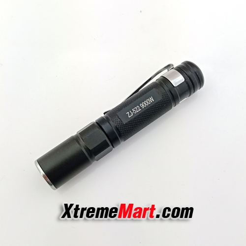 ไฟฉายซูม ไฟฉายพกพาขนาดเล็ก รุ่น ZJ-522 9000W แสงสีขาว หลอด Q5 LED 1 Modes Flashlight