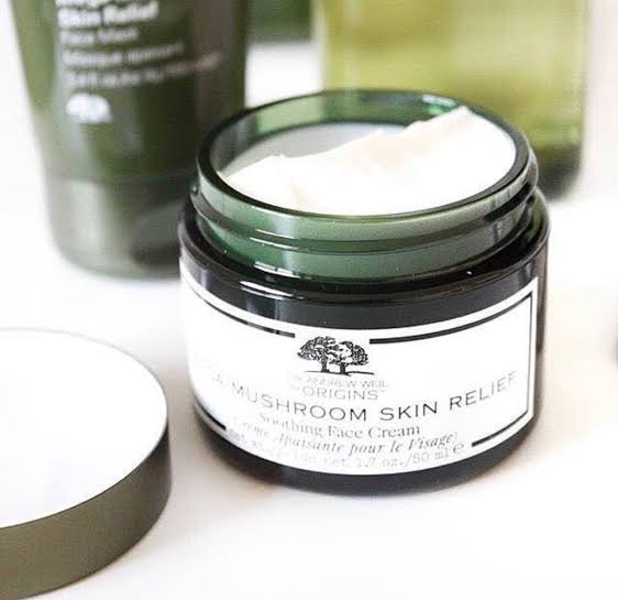 Origins Mega-Mushroom Skin Relief Soothing Face Cream 50mL ครีมบำรุงผิวดูแล ความแข็งแรงและปัญหาริ้วรอย ปกป้องผิวภายนอกไว้มิให้สูญเสียความชุ่มชื้น
