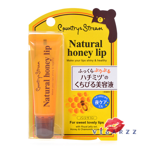 (หลอดเหลือง) Country & Stream Natural Honey Lip For Sweet Lovely Lips 10g ไม่มีสี ลิปหมี ขวัญใจน้องญาญ่า บำรุงริมฝีปากด้วยน้ำผึ้งและนมผึ้ง ให้ริมฝีปากนุ่มชุ่มชื่น