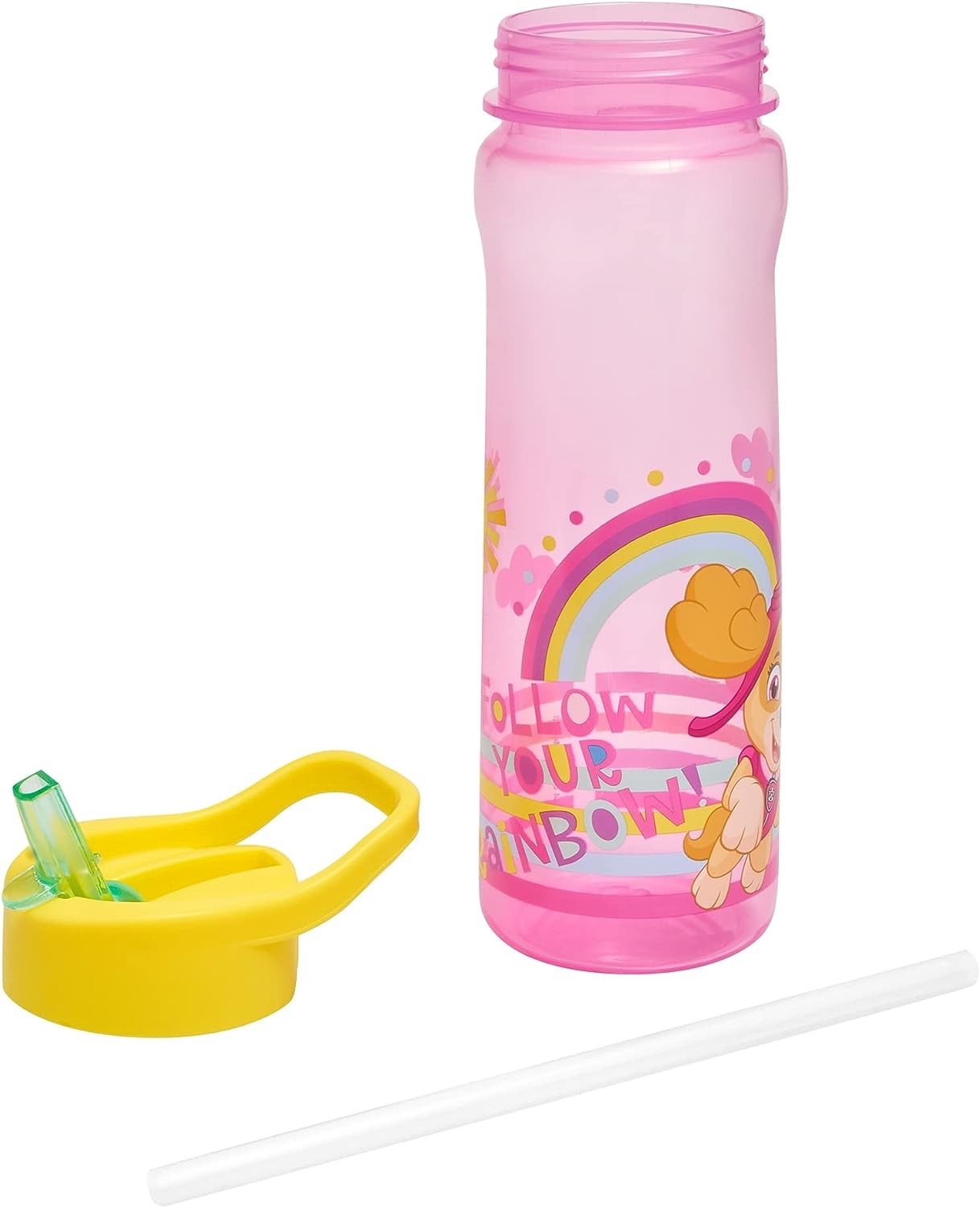 กระติกน้ำแบบหลอดดื่มสำหรับเด็ก DNC Paw Patrol Sunshine Sport Bottle 600ml (Pink)