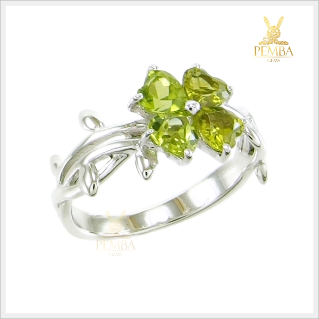 แหวนเพริดอตแท้ ดีไซน์สวยเก๋อย่างมีสไตล์ ใส่ติดนิ้วได้ทุกโอกาส