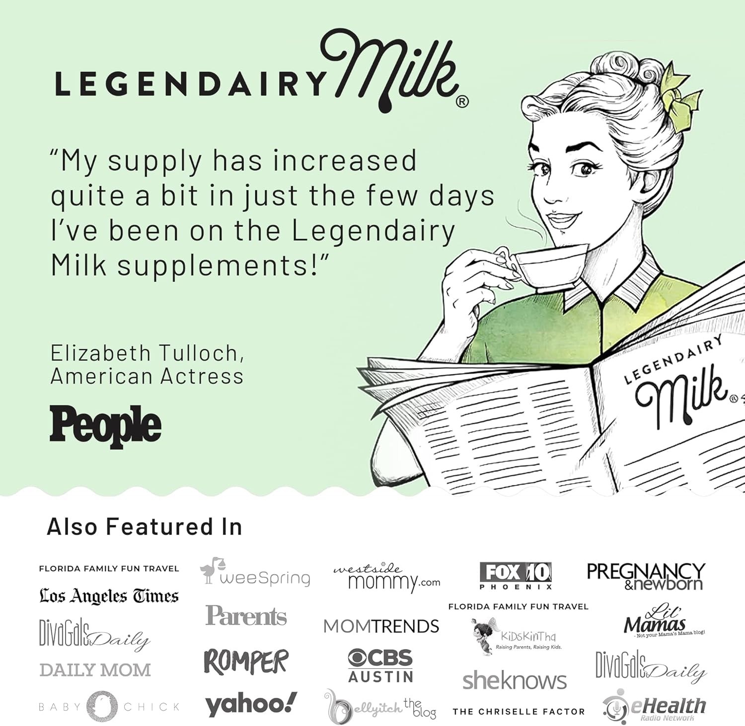 วิตามินกระตุ้นการหลั่งน้ำนม Legendairy Milk Lechita (60 Capsules)
