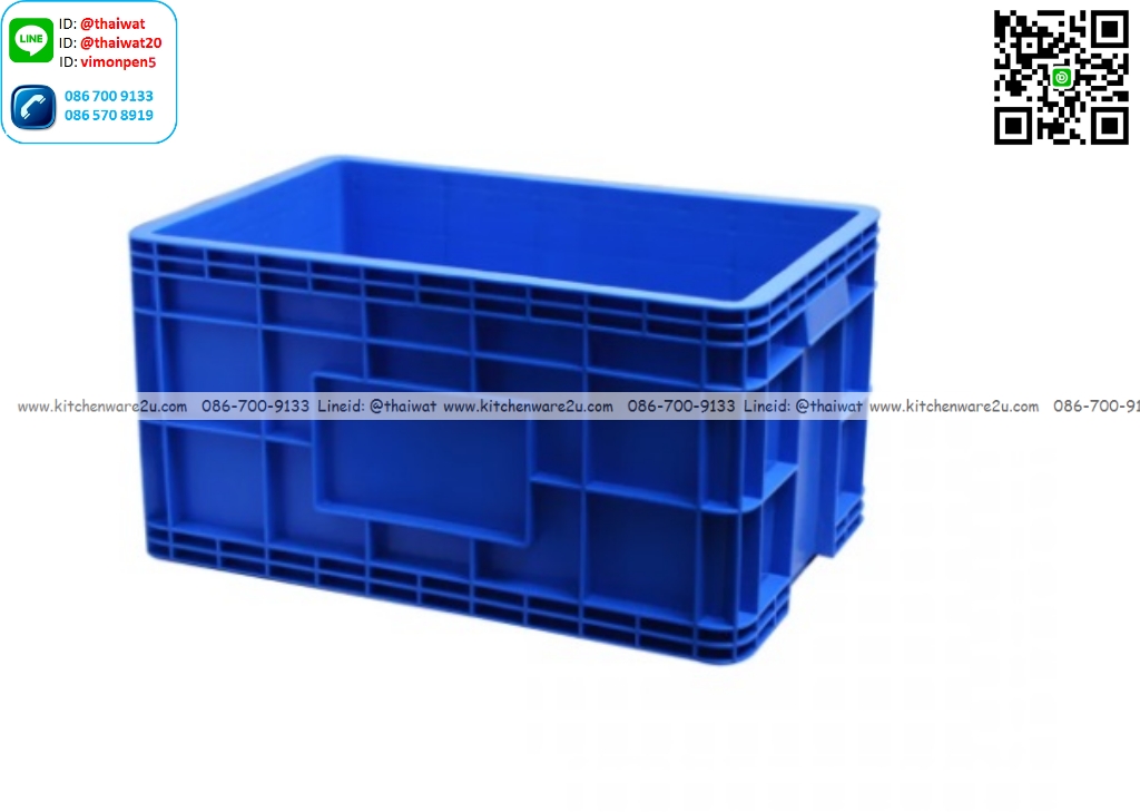 P12894 ลังทึบ 53.2 ลิตร (ขนาดภายนอก 38*58*30.5 cm) เกรดเอ No.8264 ราคาขายส่งต่อ 6 ใบ : เฉลี่ย 550 บต่อใบ