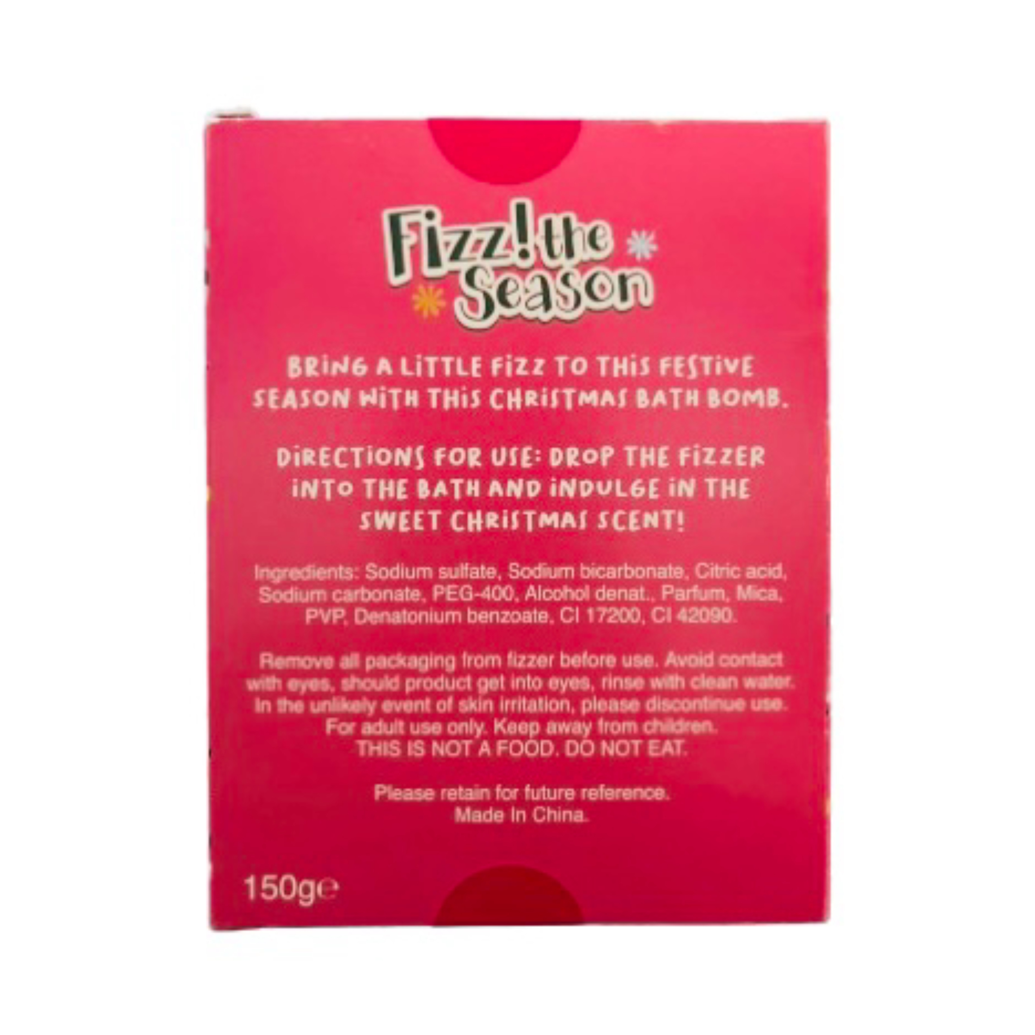 บาธฟิซเซอร์ Fizz! The Season Merry Fizzmas Gingerbread Bath Fizzer