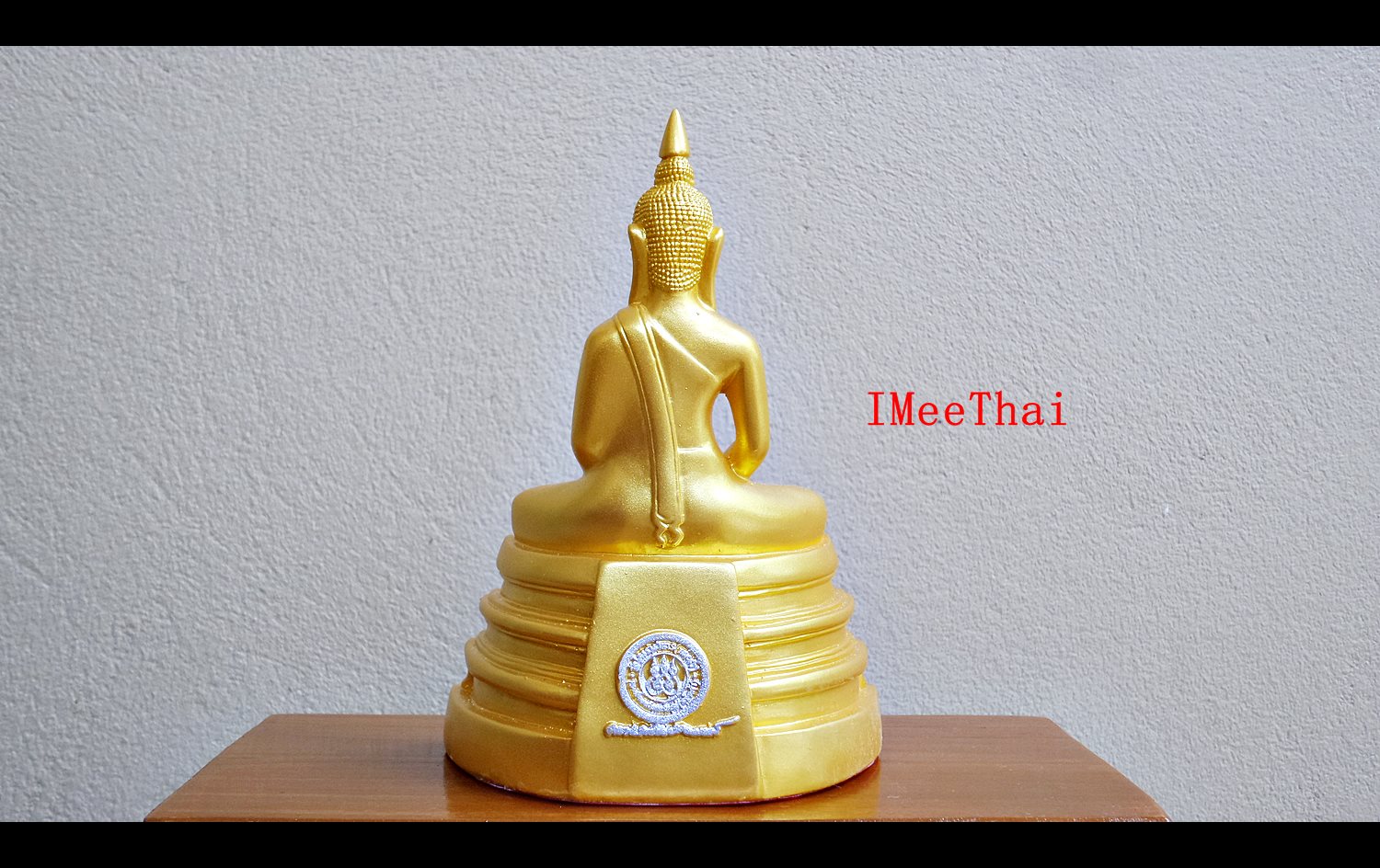 รูปหล่อ หลวงพ่อโสธร เนื้อ เรซิ่นสีทอง (หน้าตัก3นิ้ว ฐาน5นิ้ว)