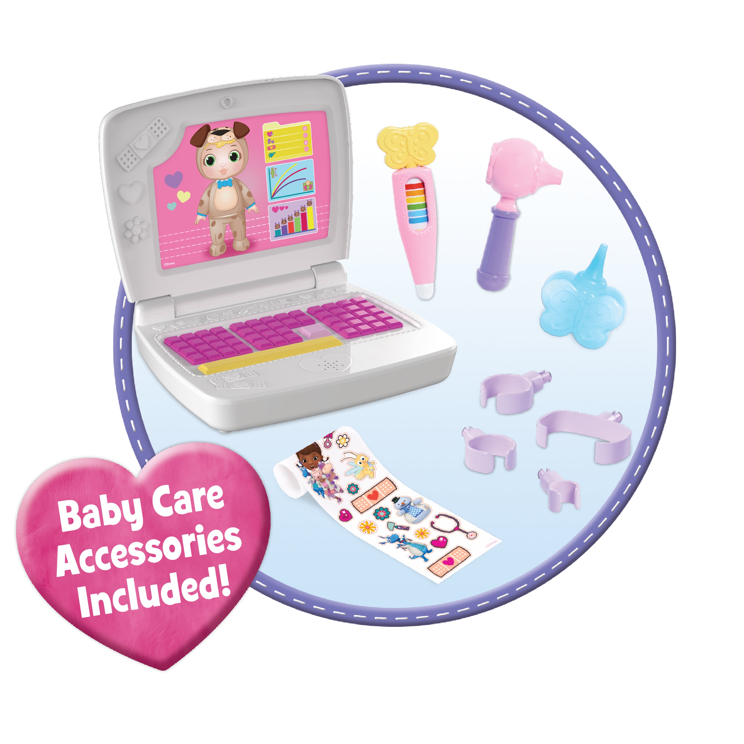 ชุดเปลโยกและอุปกรณ์เนอร์สเซอรี่ดูแลเบบี๋จำลอง Just Play Disney Junior Doc McStuffins Baby All-In-One Nursery